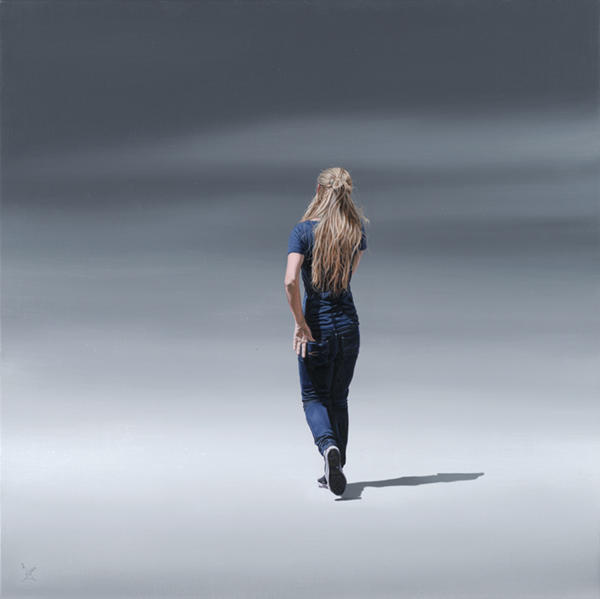 Blue, Oil on Linen, 24 x 24". SOLD