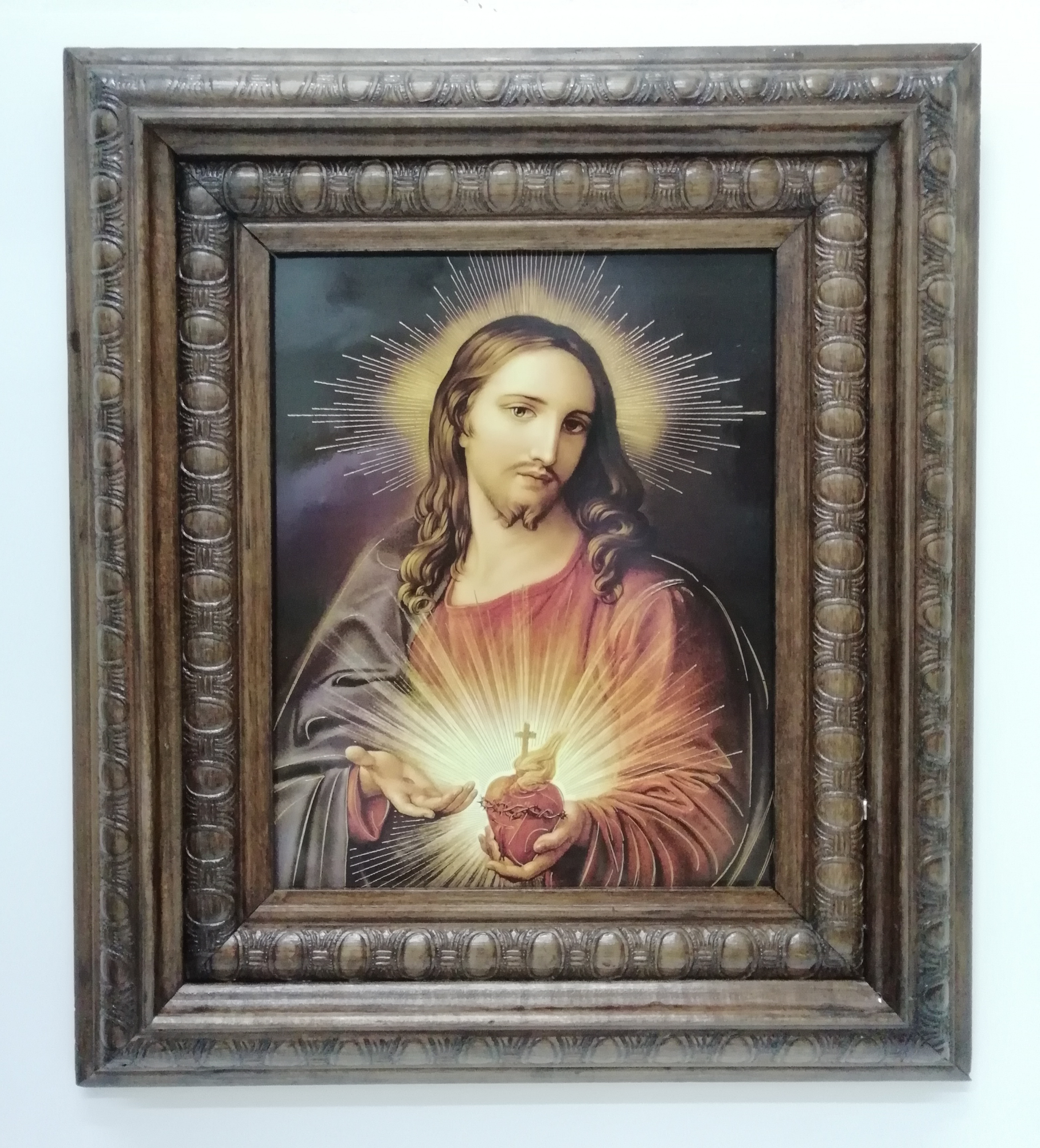 SAGRADO CORAZÓN DE JESÚS
litografia en marco de madera de pino color caoba 20cm x 25cm - 30cm x 40cm - 40cm x 50cm - 50cm x 70cm - 70cm x 100cm

preguntar por existencias.