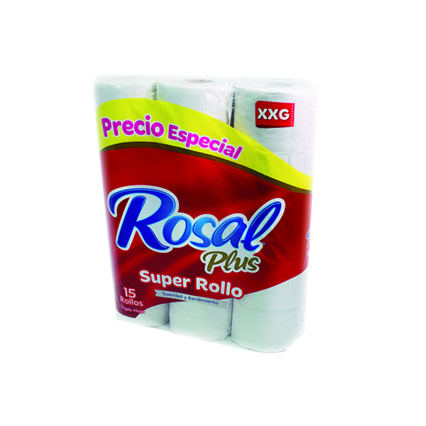 Papel higienico Rosal x15und