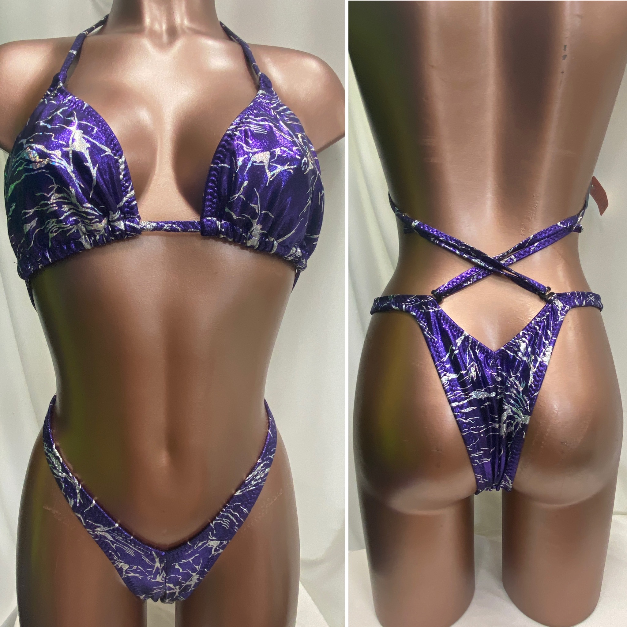 P8037
$85
C+ sliding top 
medium front, xsmall back
purple frost with silver design