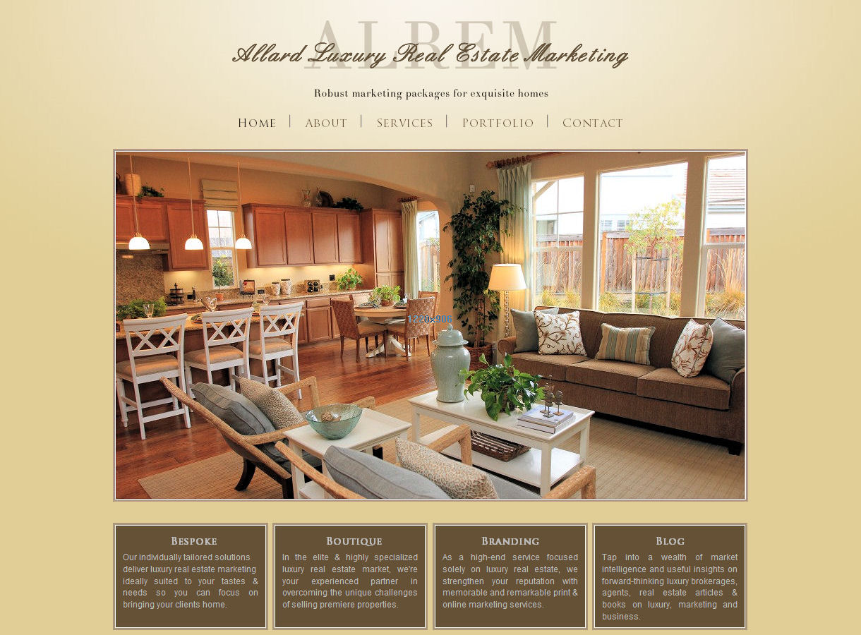 Allard Luxury Real Estate Marketing Website