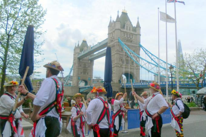 Dancing at Tower Bridge
