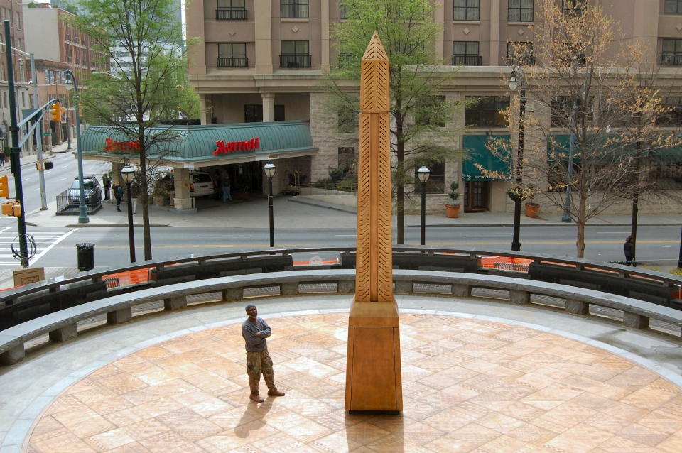 Andrew Young Tribute - Fabricated Bronze & Engraved Plate, Granite and Glass - 2008
Walton Spring Park Atlanta, Georgia