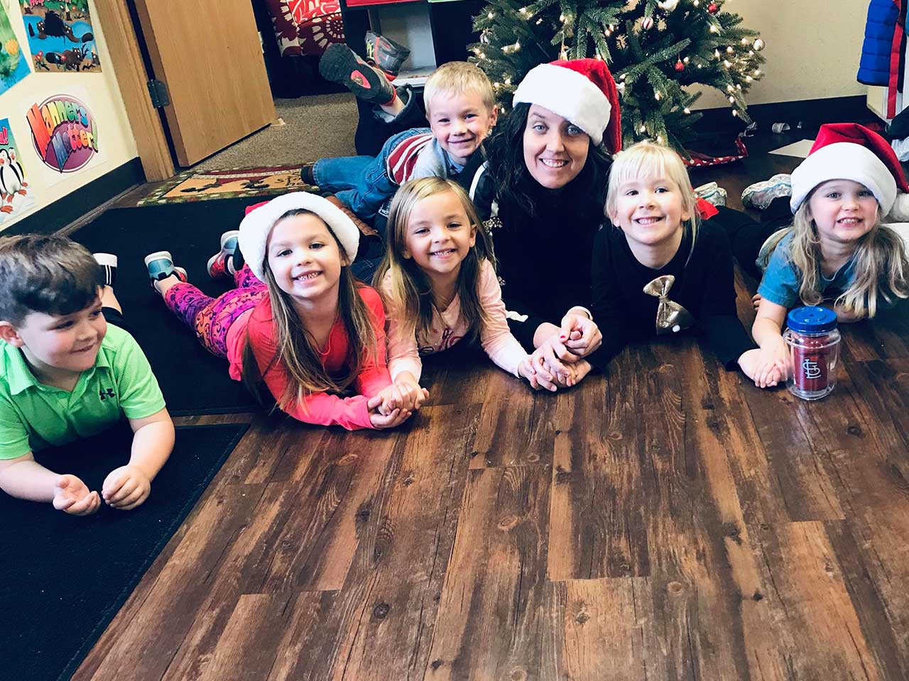 Kids and a Teacher in a Classroom