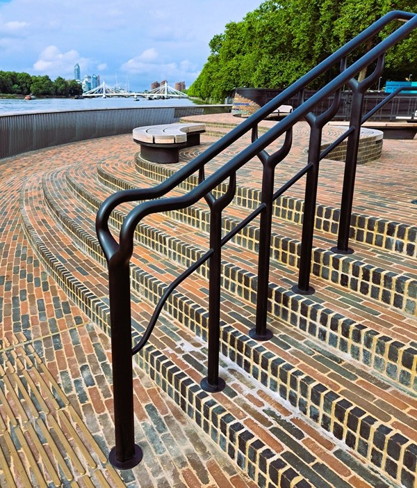 Chelsea Embankment London Artistic Metals AM bronze finish on handrails