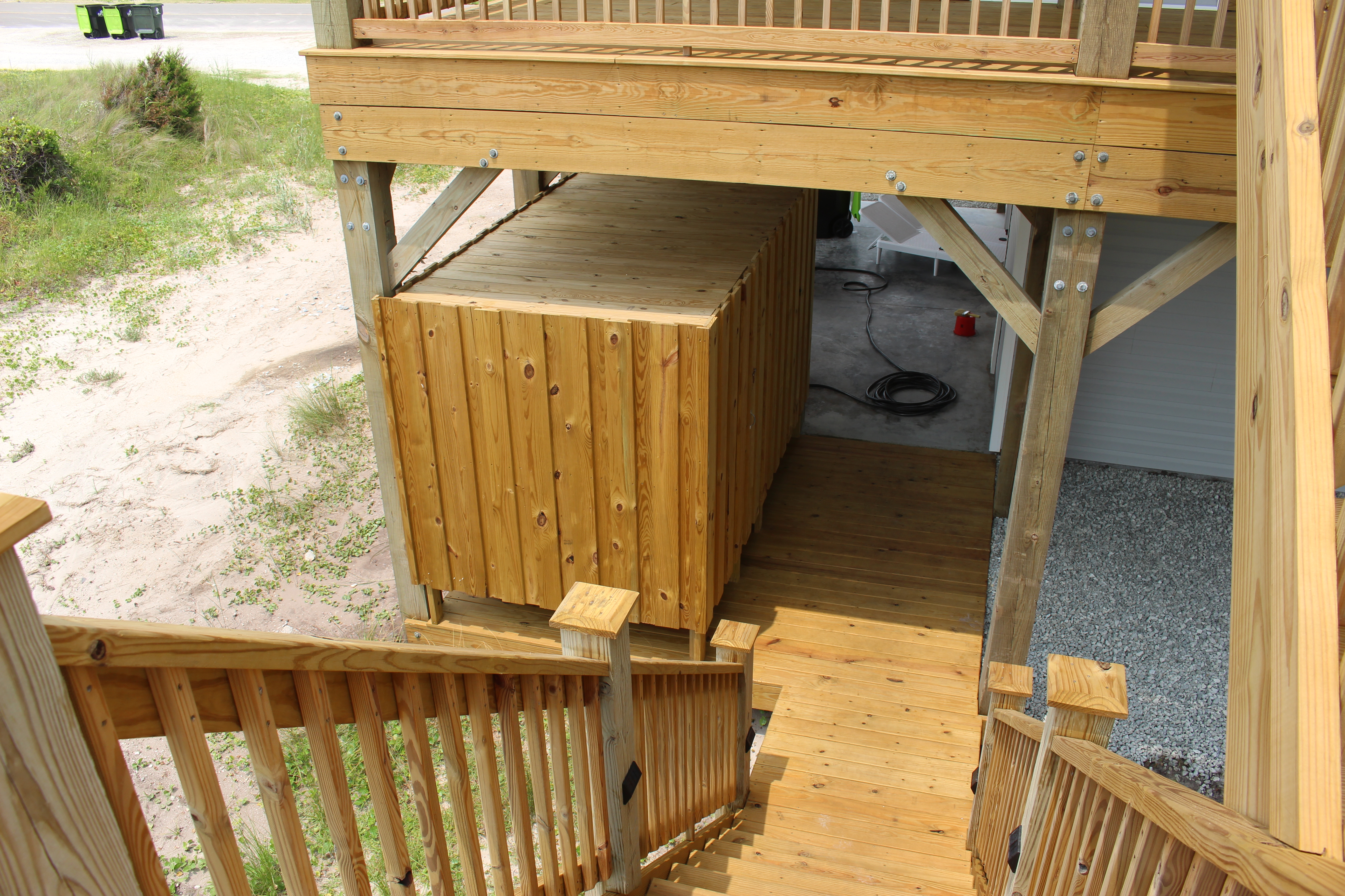 Covered Outside Shower