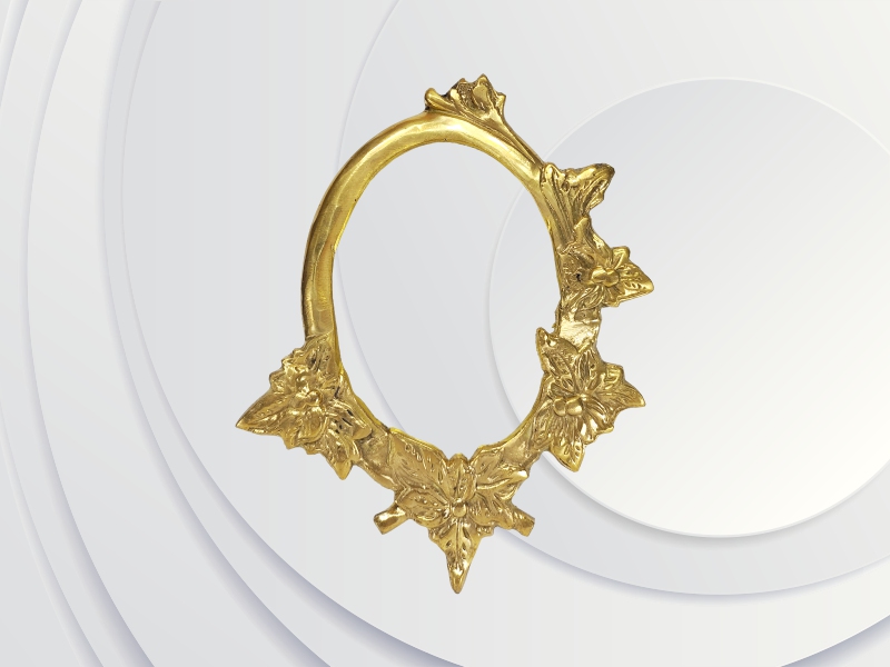 Moldura em bronze floral [MBF-G2]