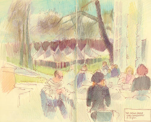 White Peaks from the Orangery