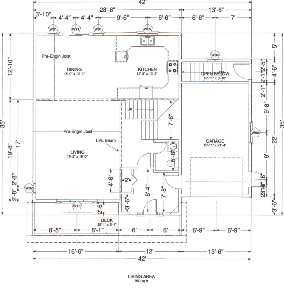 Main floor 950sq ft, lot 12 Olivia Place