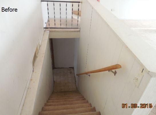 Before Stair System Renovation