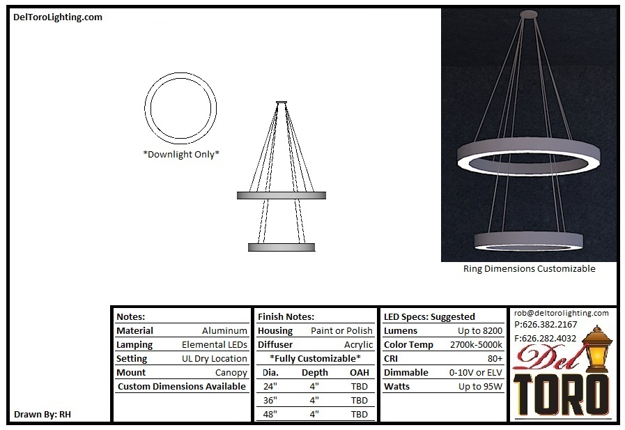 013P-Dual Ring Pendant