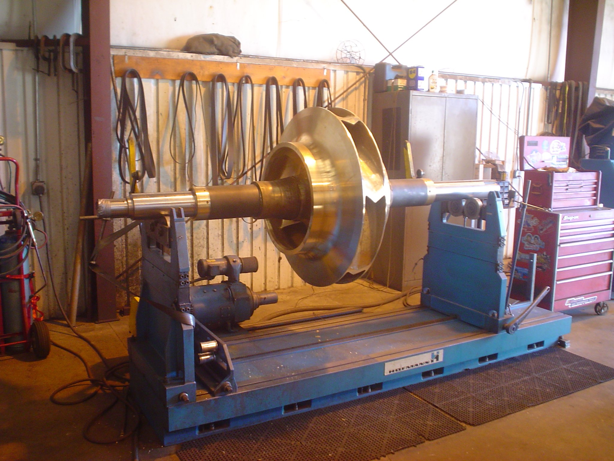All impellers and rotating elements are dynamically balanced.