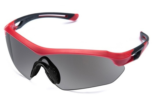 ÓCULOS DE PROTEÇÃO VERMELHO
LENTE CINZA