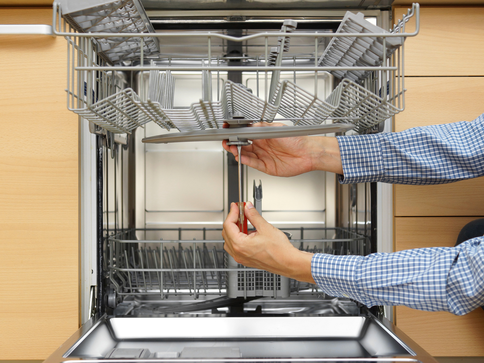 Expert Repairing Dishwasher