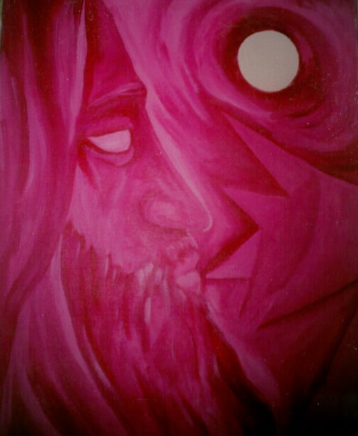 Ap-011 MICHAEL 20 in x 16 in Acrylic on Canvas  private collection