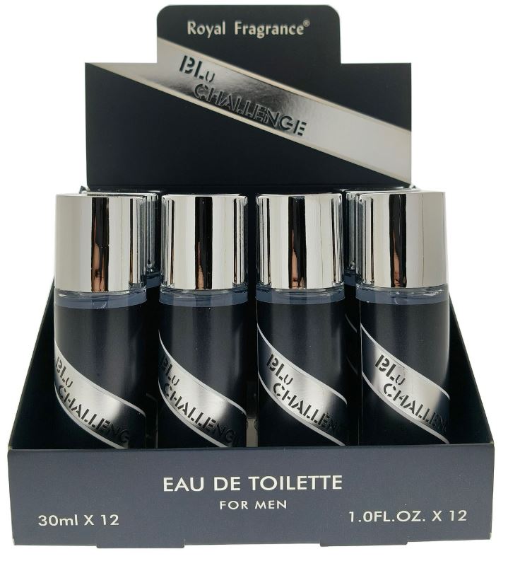 BLU CHALLENGE TRAVEL SPRAY 
12 PC DISPLAY
78105