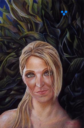 Portrait of blond woman
