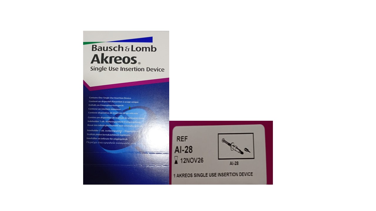 Inyector para lente AKREOS