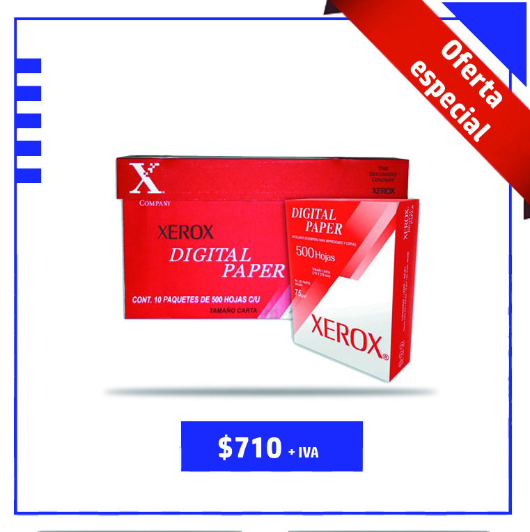 Caja 5000 hojas 
Xerox