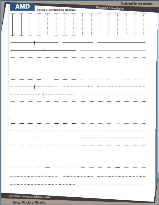 Plantilla para ejercicios de dibujo 1