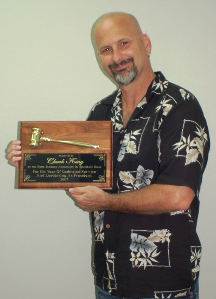 Leadership Award for serving President of the Home Builders Association of Southeast Texas 2007