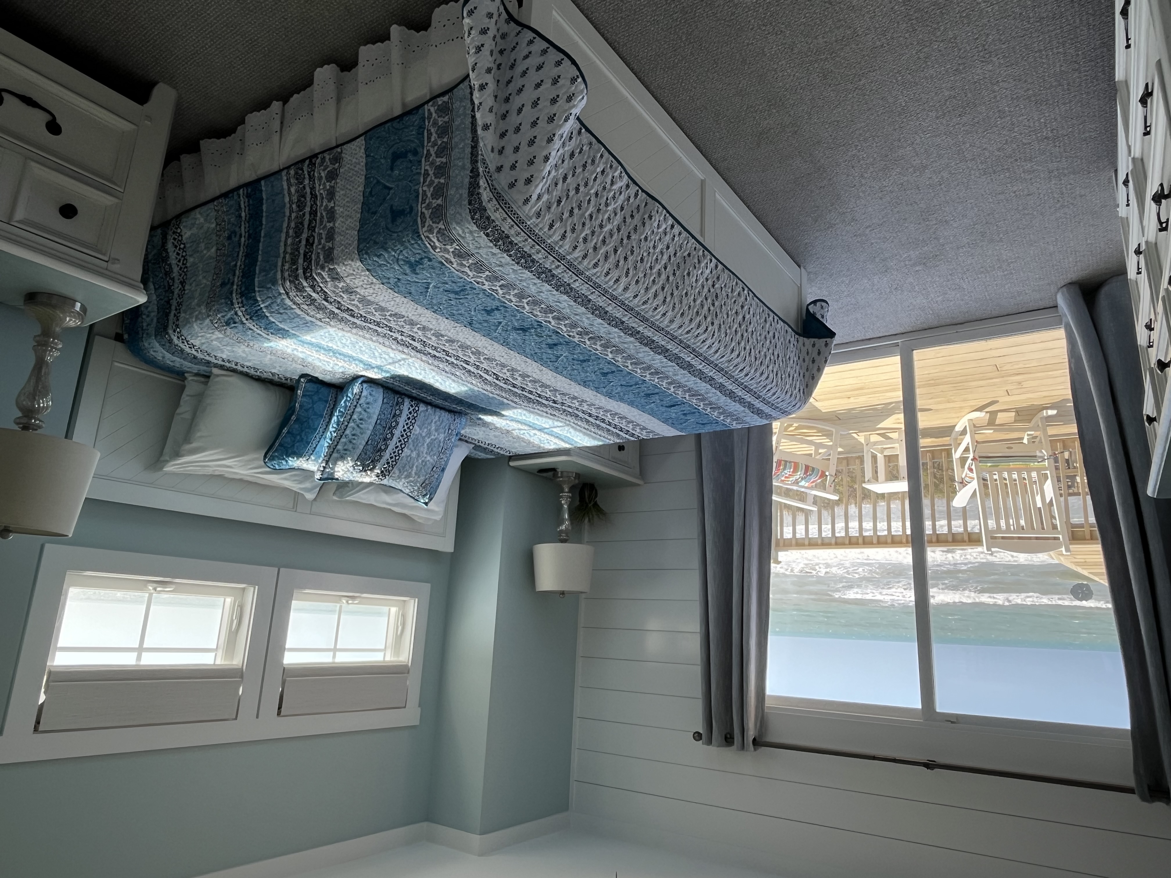 Master Bedroom with king bed and ocean view