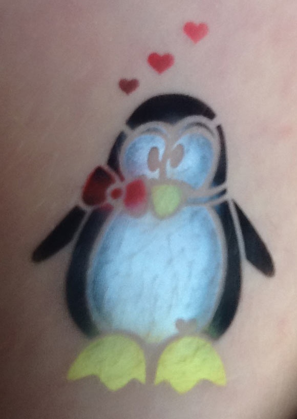 Penguin Face Paint