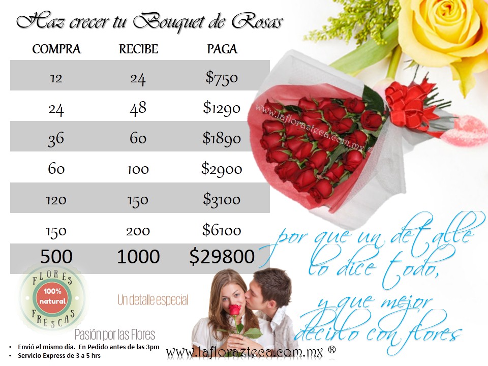 Promociones Especiales
Bouquet de Rosas 
