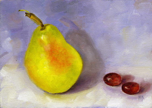 Tagging Along ~ 5" x 7" Oil on Canvas Panel