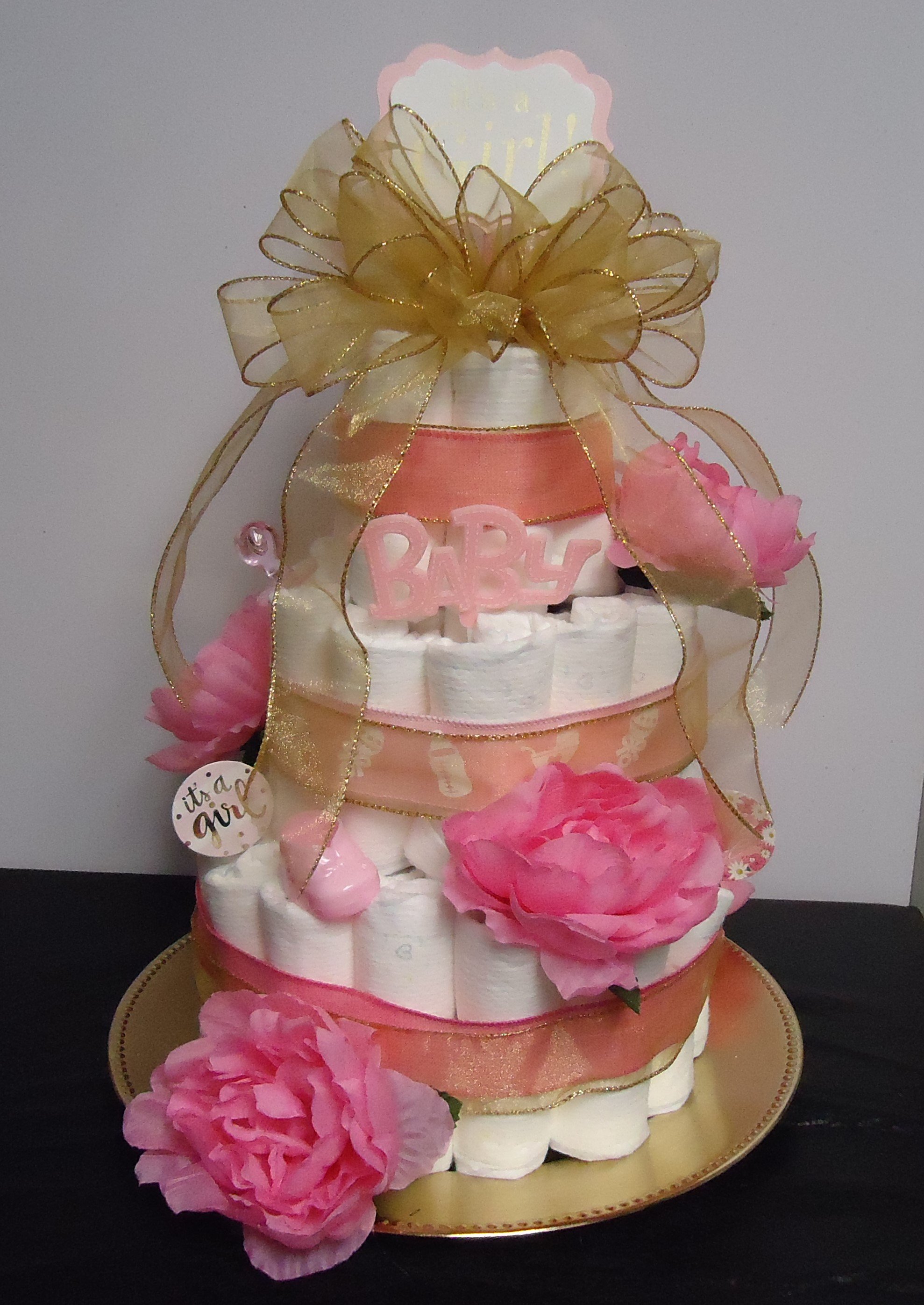 (25)  "IT'S A GIRL"
Diaper Cake
$60.00