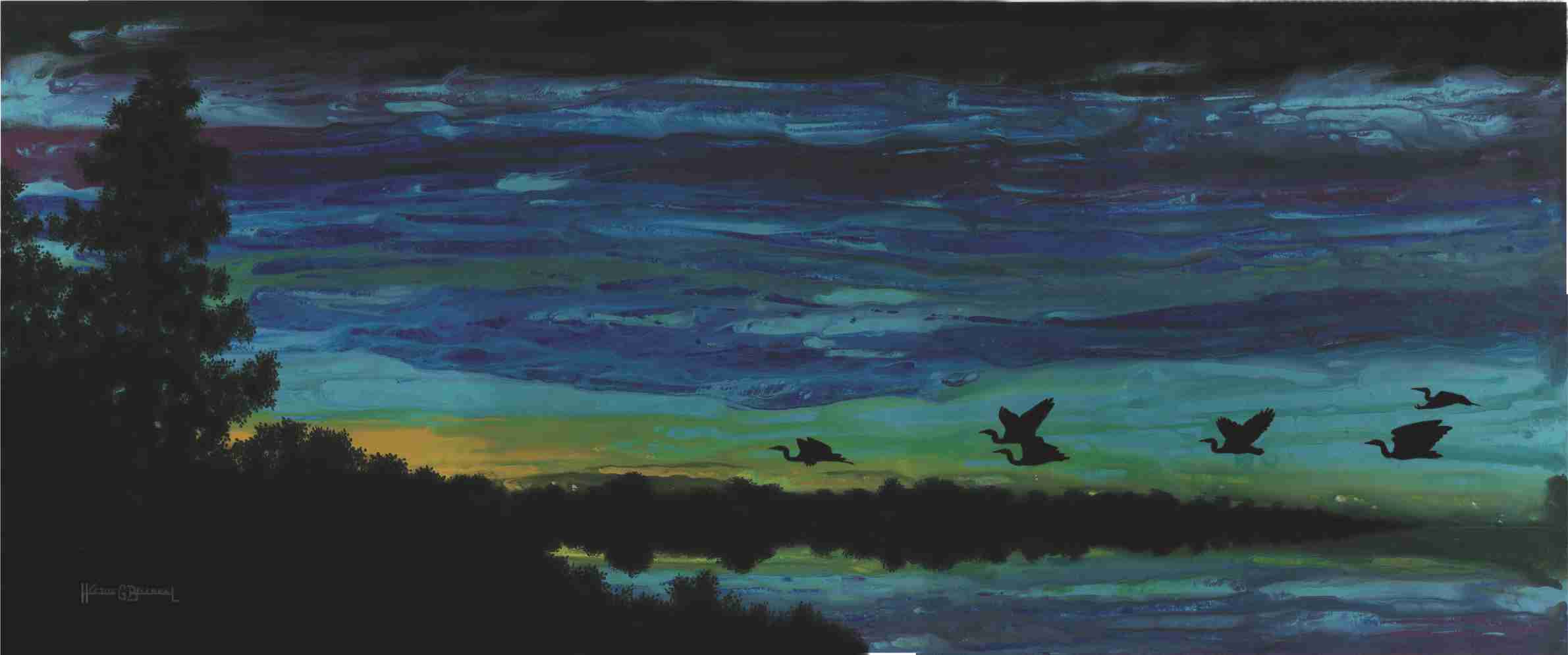 Técnica: Acrílico
Dimensión: 50 x 122 cms.