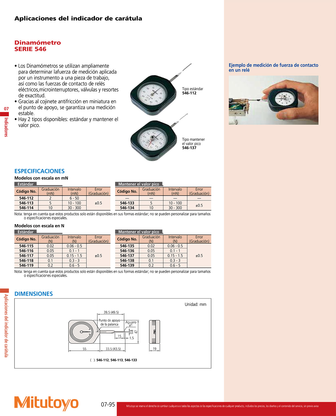 Dinamómetros SERIE 546-
