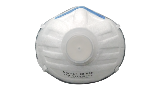 RESPIRADOR DESECHABLE 
AMBAR CON CARBÓN ACTIVADO AP 02V CA