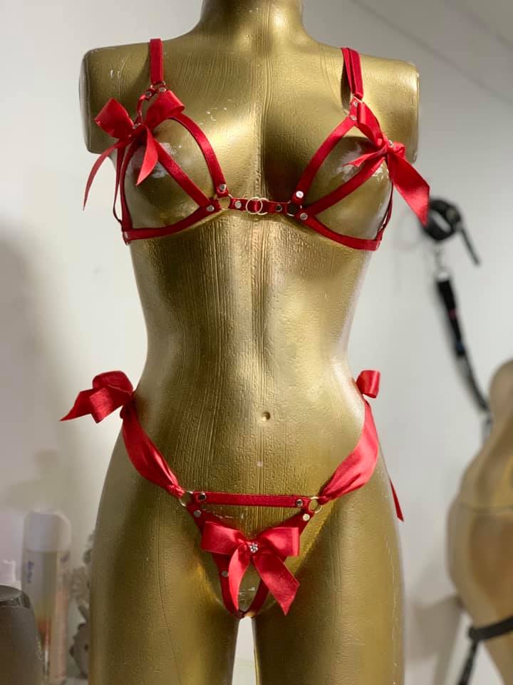 CONJUNTO CINTAS MOÑOS AJUSTABLE A CUALQUIER TALLA
DISEÑO EXCLUSIVO BI 
$ 80.000