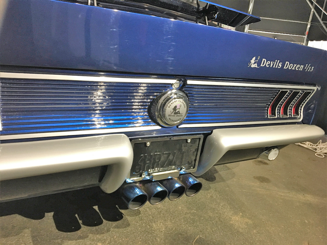 Center Exhaust, Devils Dozen Logo Flip Down Gas cap