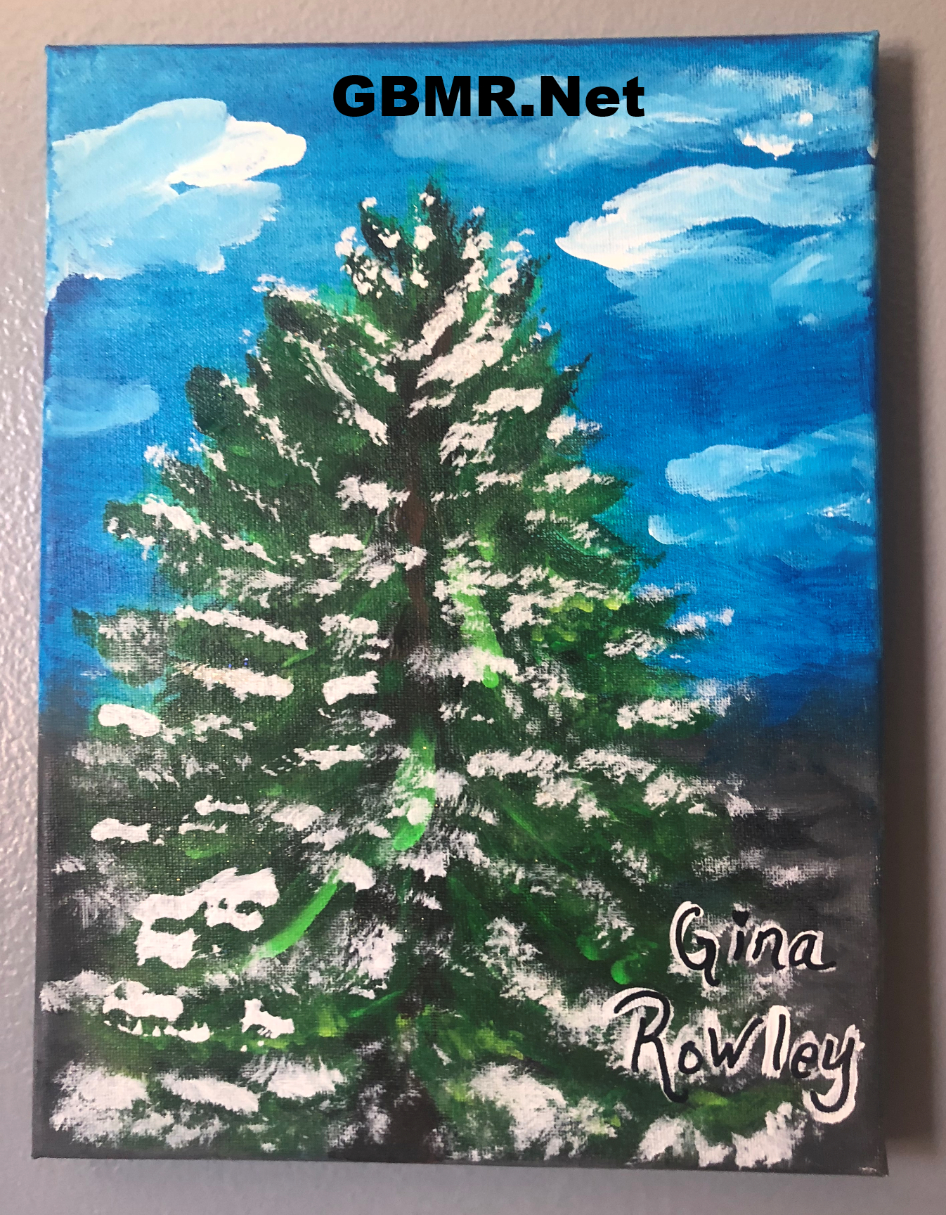 Snowy Pine Tree