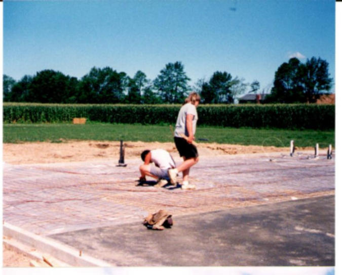 Construction in 1993 of the new Liberty Baptist Building