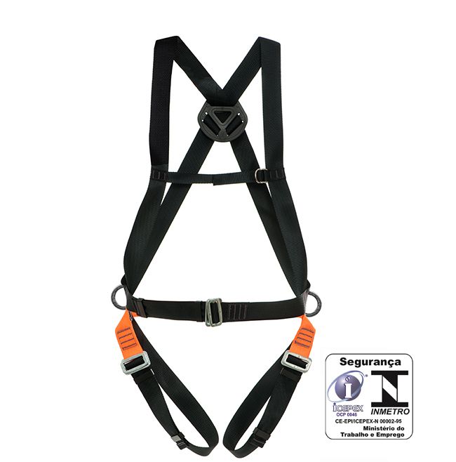 Cinturão paraquedista 3 meia-argolas