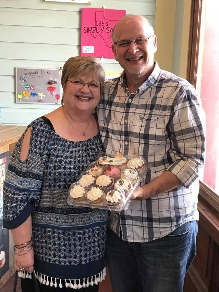 Couple With Cupcakes