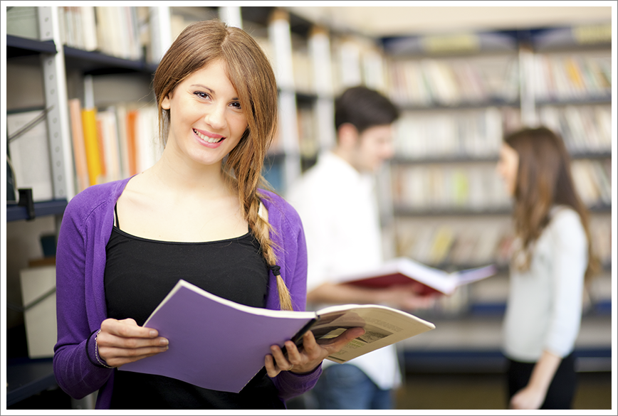 Girl reading book||||