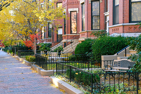 Railing in front of home