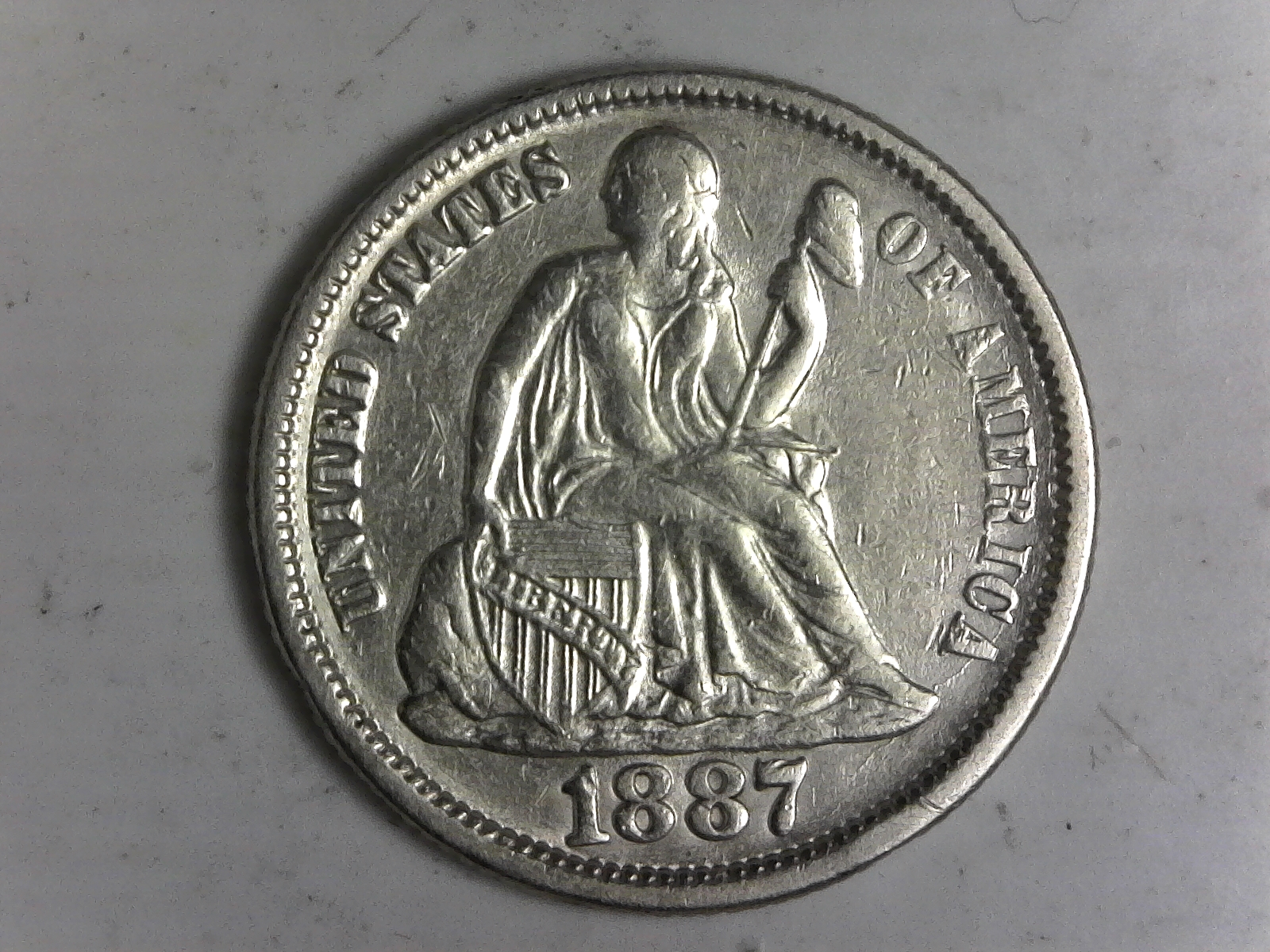 Click on Seated Dime for Online Auction