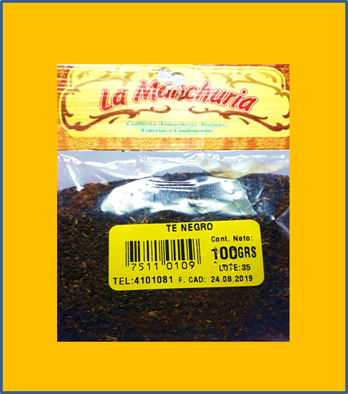 TÉ NEGRO 
50 Y 100 GRS