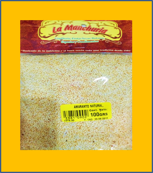 AMARANTO NATURAL
100 GRS