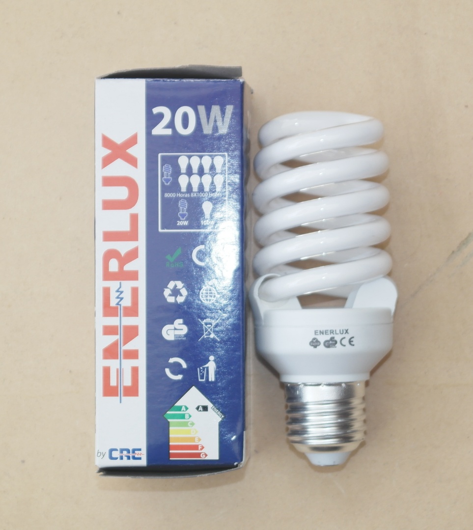 Ahorrador Espiral 20W LD 8.000 
horas Lumek Cod:11018