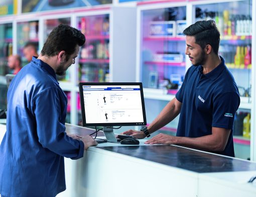 Person holding a tablet