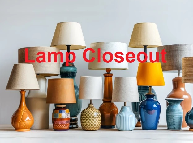 Closeout Lamps - Variety