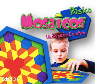 Mosaicos Básico Escolar
Precio$583.00 CON IVA
144 trapecios de plástico en 6 colores diferentes,
1 base hexagonal, Posters de apoyo, 1 guía didáctica.
Al construir y reproducir modelos se fomenta el desarrollo de la clasificación, seriación y ordenación de figuras por forma, tamaño y colores;  se desarrolla la ubicación espacial con sistema de referencias y la distribución del espacio; se  pueden trabajar temas como conteo, identificación de patrones, medición de longitudes, operaciones básicas y simetría.