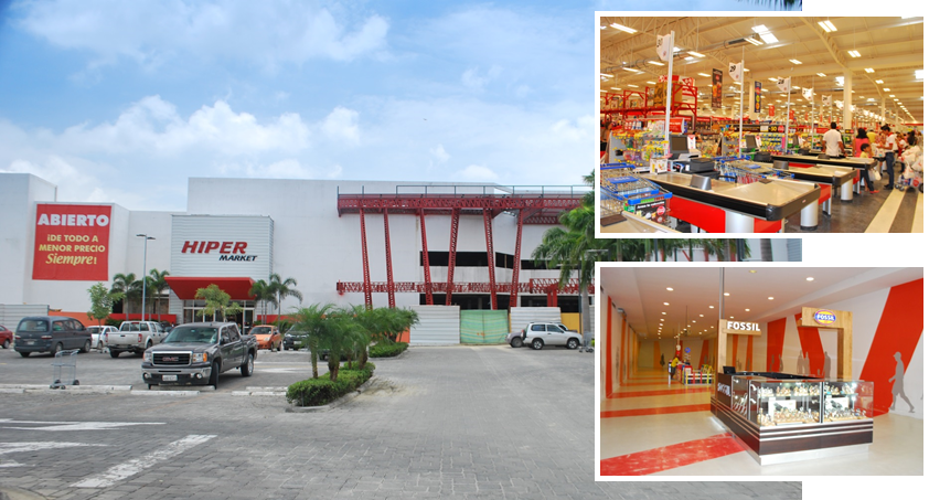 CIUDAD COMERCIAL EL DORADO: HYPER  (DAULE 2014)
CONSTRUCCIÓN
AREA DE CONSTRUCCIÓN: 14.844,36 M2 
