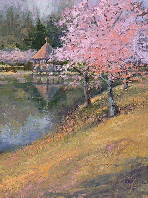 Fink, First of Spring, 12x9 Oil
